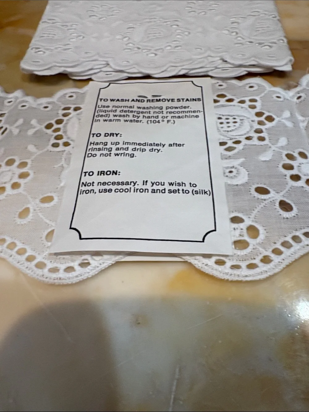 White Eyelet Cotton Tie Back Trim - Scalloped Embroidery For Curtains ~ 1 Pair